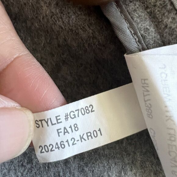 Madewell Elmcourt Blanket Long Coat Women Small Gray Wool Button Preppy Academia - Picture 10 of 14